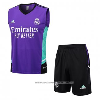 Tracksuit Real Madrid 2023-2024 Without Sleeves Purpura