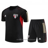Tracksuit Sao Paulo 2023-2024 Short Sleeve Black - Shorts