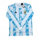 Argentina Home Shirt 2021 Long Sleeve