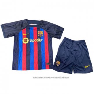 Barcelona Home Shirt 2022-2023 Kid