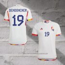 Belgium Player Dendoncker Away Shirt 2022