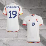 Belgium Player Dendoncker Away Shirt 2022