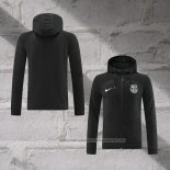 Chaqueta con Capucha del Barcelona 2022-2023 Black