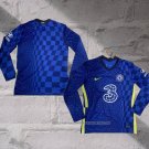 Chelsea Home Shirt 2021-2022 Long Sleeve
