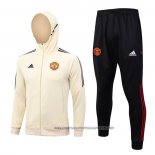 Hooded Tracksuit Manchester United 2023-2024 Yellow