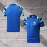 Inter Milan Shirt Polo 2022-2023 Blue