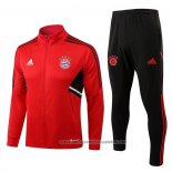Jacket Tracksuit Bayern Munich 2022-2023 Kid Red