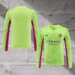 Manchester City Goalkeeper Shirt 2023-2024 Long Sleeve Green