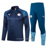 Sweatshirt Tracksuit Manchester City 2023-2024 Blue Oscuro