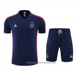 Tracksuit Ajax 2022-2023 Short Sleeve Blue - Shorts
