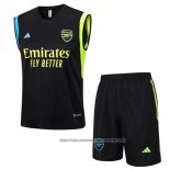 Tracksuit Arsenal 2023-2024 Without Sleeves Black