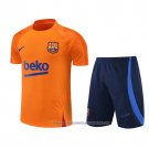 Tracksuit Barcelona 2022-2023 Short Sleeve Orange - Shorts