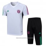 Tracksuit Bayern Munich 2023-2024 Short Sleeve White - Shorts