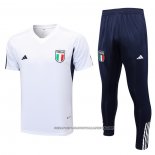 Tracksuit Italy 2023-2024 Short Sleeve White
