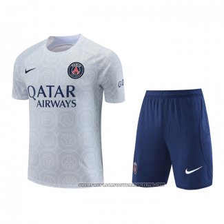 Tracksuit Paris Saint-Germain 2022-2023 Short Sleeve Grey - Shorts