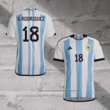 Argentina Player G.Rodriguez Home Shirt 2022
