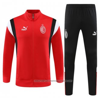 Jacket Tracksuit AC Milan 2023-2024 Kid Red