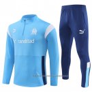 Sweatshirt Tracksuit Olympique Marseille 2023-2024 Kid Blue