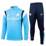 Sweatshirt Tracksuit Olympique Marseille 2023-2024 Light Blue