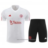 Tracksuit Manchester United 2023-2024 Short Sleeve White - Shorts