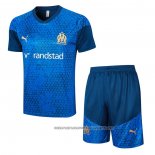 Tracksuit Olympique Marseille 2023-2024 Short Sleeve Blue - Shorts