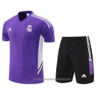 Tracksuit Real Madrid 2022-2023 Short Sleeve Purpura - Shorts