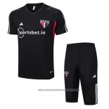 Tracksuit Sao Paulo 2023-2024 Short Sleeve Black - Shorts