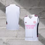 Arsenal Training Shirt 2023-2024 Without Sleeves White