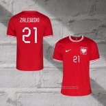 Poland Player Zalewski Away Shirt 2022