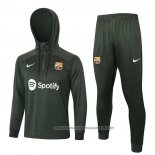 Sweatshirt Tracksuit Barcelona 2023-2024 Green Oscuro