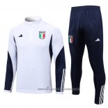 Sweatshirt Tracksuit Italy 2023-2024 Kid White