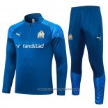 Sweatshirt Tracksuit Olympique Marseille 2023-2024 Kid Blue
