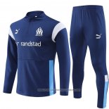Sweatshirt Tracksuit Olympique Marseille 2023-2024 Kid Blue