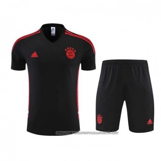 Tracksuit Bayern Munich 2022-2023 Short Sleeve Black - Shorts