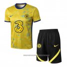 Tracksuit Chelsea 2022-2023 Short Sleeve Yellow - Shorts