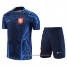 Tracksuit Holland 2022-2023 Short Sleeve Blue - Shorts