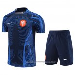 Tracksuit Holland 2022-2023 Short Sleeve Blue - Shorts