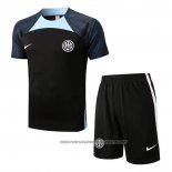 Tracksuit Inter Milan 2022-2023 Short Sleeve Black - Shorts