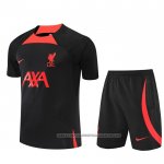 Tracksuit Liverpool 2022-2023 Short Sleeve Black - Shorts