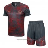 Tracksuit Manchester City 2023-2024 Short Sleeve Red - Shorts