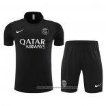 Tracksuit Paris Saint-Germain 2023-2024 Short Sleeve Black - Shorts