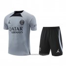 Tracksuit Paris Saint-Germain Jordan 2022-2023 Short Sleeve Grey - Shorts