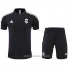Tracksuit Real Madrid 2022-2023 Short Sleeve Black and Purpura - Shorts