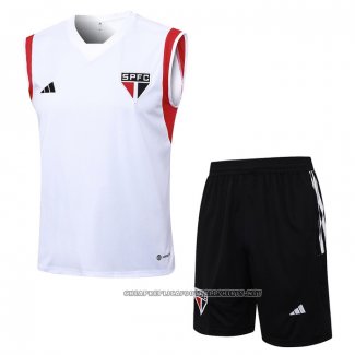 Tracksuit Sao Paulo 2023-2024 Without Sleeves White