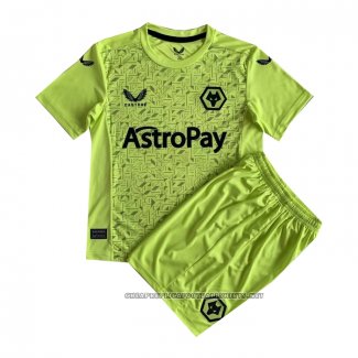 Wolves Away Goalkeeper Shirt 2023-2024 Kid