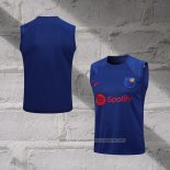 Barcelona Training Shirt 2023-2024 Without Sleeves Blue
