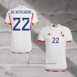 Belgium Player De Ketelaere Away Shirt 2022