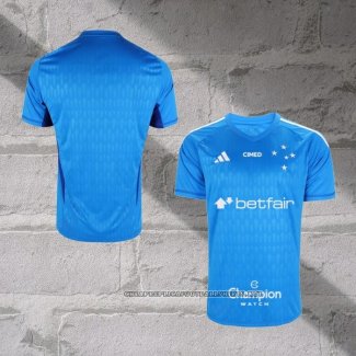 Cruzeiro Goalkeeper Shirt 2023 Blue Thailand