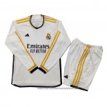 Real Madrid Home Shirt 2023-2024 Kid Long Sleeve