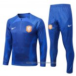 Sweatshirt Tracksuit Holland 2022-2023 Kid Blue